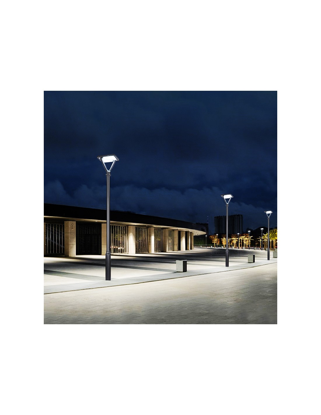 LAMPADAIRE LED SOLAIRE ROBUSTE 60W REF: CB-WLSN60W